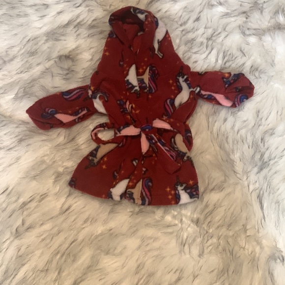 Leveret kids size 10 girl and doll fleece hooded robes - Picture 3 of 5